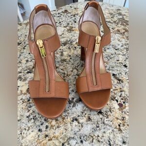 Michael Kors Brown Leather Heels